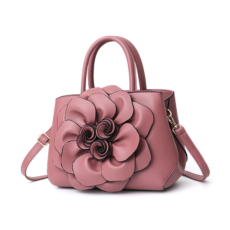 2026 Spring New Solid Color College Style Women's Bag Pu Leather Flower Handbag Shoulder Bag Cute Bag Wholesale 2026 Spring New Solid Color College Style Women's Bag Pu Leather Flower Handbag Shoulder Bag Cute Bag Wholesale
