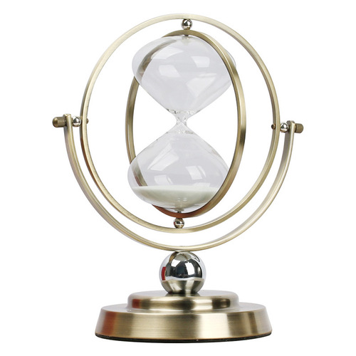 European globe hourglass timer ornament home wine cabinet desktop decoration gift quicksand ornament hourglass