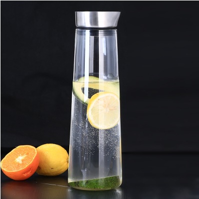 Al por mayor de gran capacidad engrosada botella de agua fría hogar tetera borosilicato jugo olla vidrio botella de agua fría