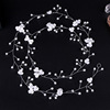 Resin, headband, hair accessory for bride handmade, new collection, 1m, flowered, wholesale