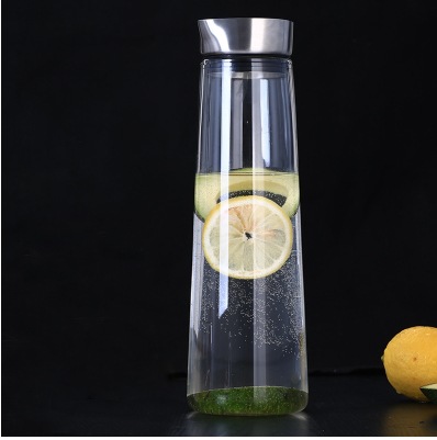 Al por mayor de gran capacidad engrosada botella de agua fría hogar tetera borosilicato jugo olla vidrio botella de agua fría