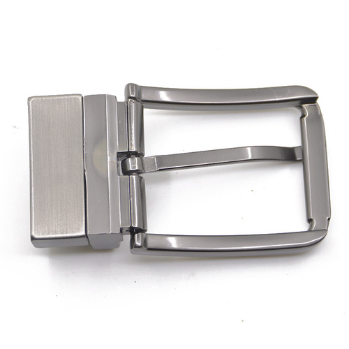 Universal rotating pin buckle zinc alloy belt buckle manufacturer direct sales wholesale durable and versatile leather pants belt buckle