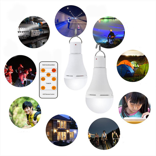 LED solar bulb camping light hiking light climbing light night light USB charging light chicken coop light portable