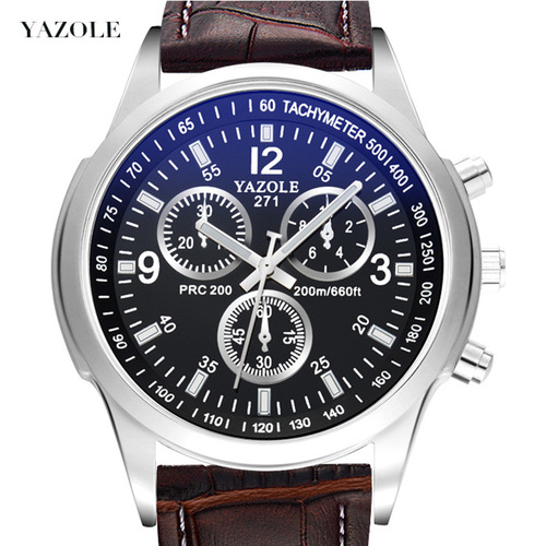 YAZOLE271 watch student male foreign trade watch men's waterproof belt quartz men's watch watch watch