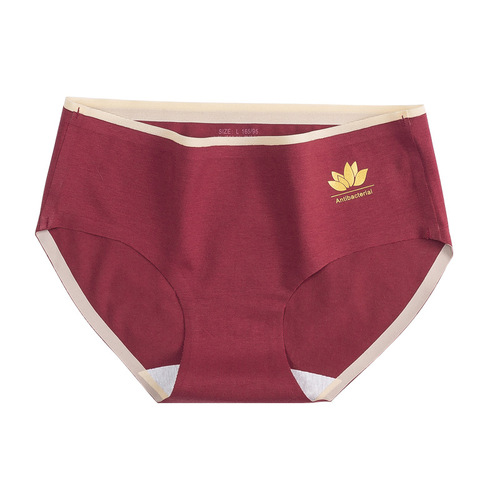 Tina Mei underwear 100% pure cotton crotch antibacterial medium waist Japanese style invisible large size girl student thin triangular pants