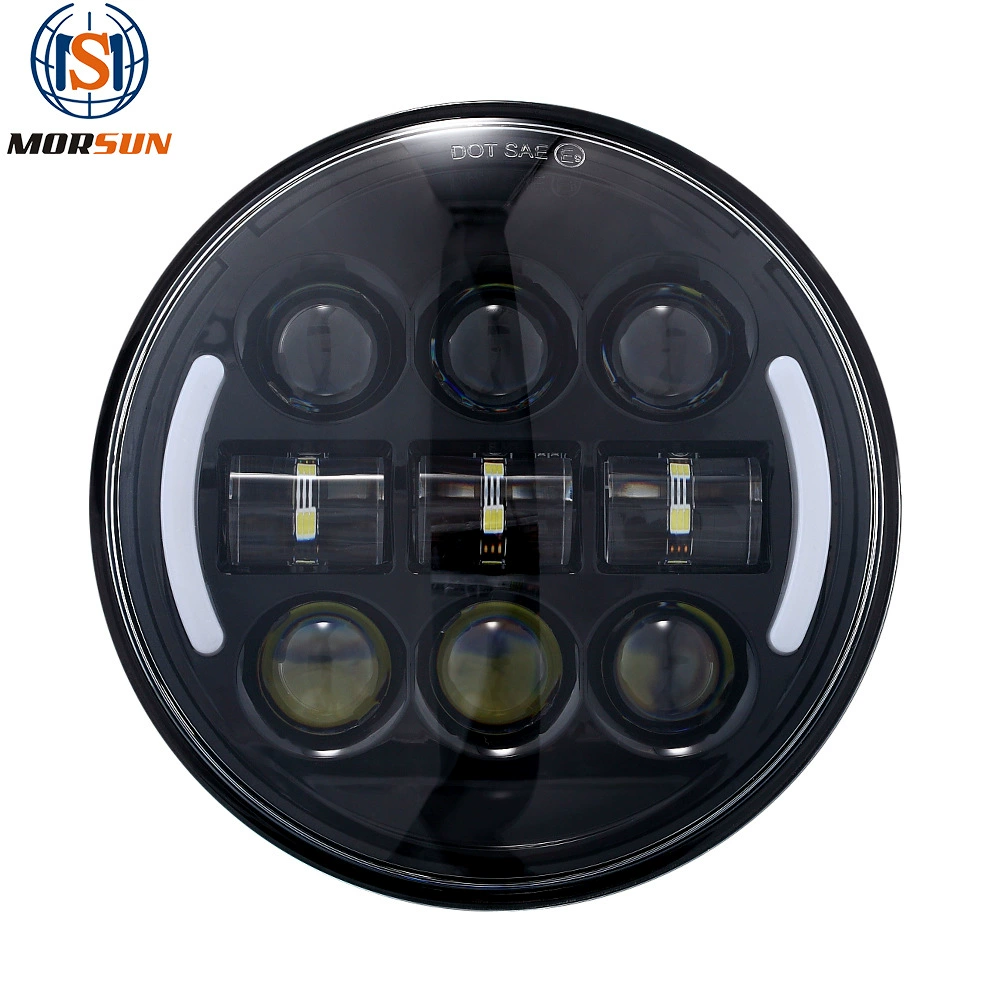 Подшипник электронный 5,75-дюймовые светодиодные фары для мотоциклов 45 Вт фары локомотив модифицированные двухцветные фары
