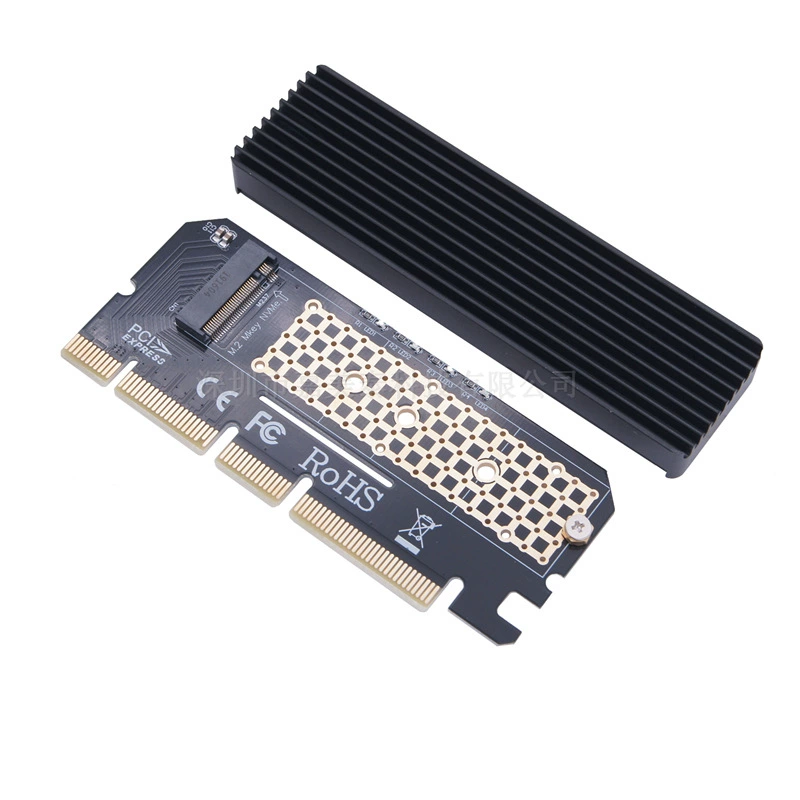 NGFF M.2 NVME protocol to PCI-E 16X 8X 4X PCI-E protocol M Key rotating hard disk boxes
