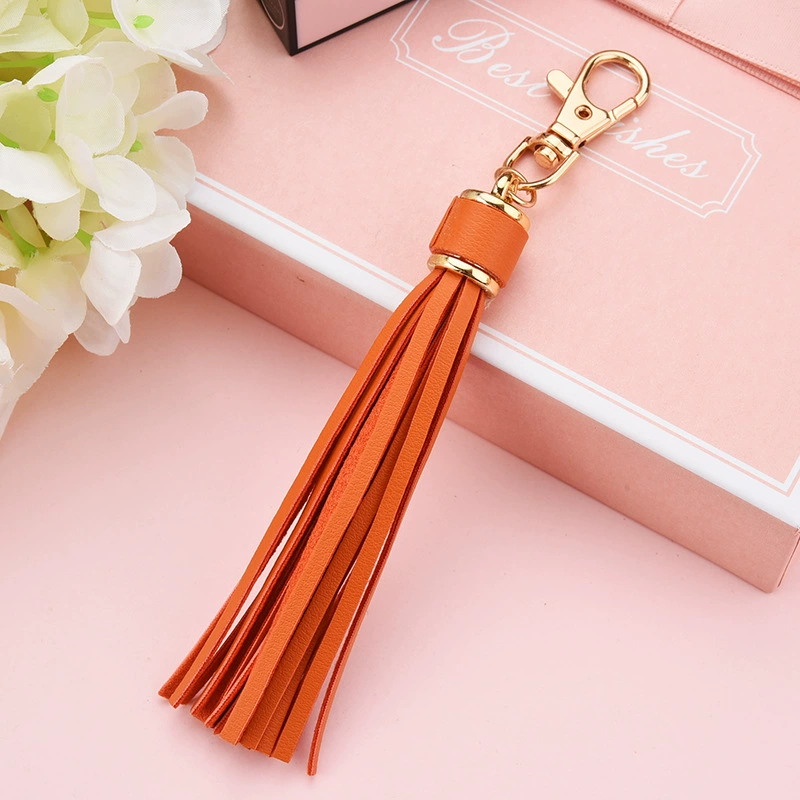 Polyurethane keychain with tassels, bag, accessory, accessories for keys, DIY