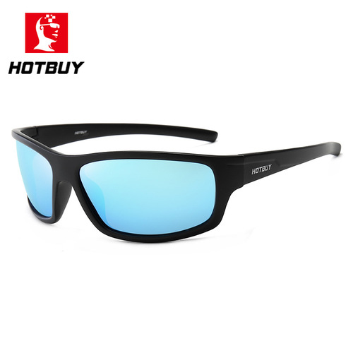 HOTBUY New European and American Style Sports Trendy Polarized Cycling Sunglasses with Square Frames – Outdoor Eyewear Model 3213