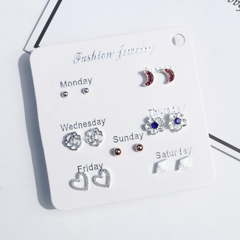 Pendientes de moda de estilo coreano pendientes simples para mujeres ins pendientes elegantes de celebridades de Internet Corea del Sur lindos pendientes de aleación fresca