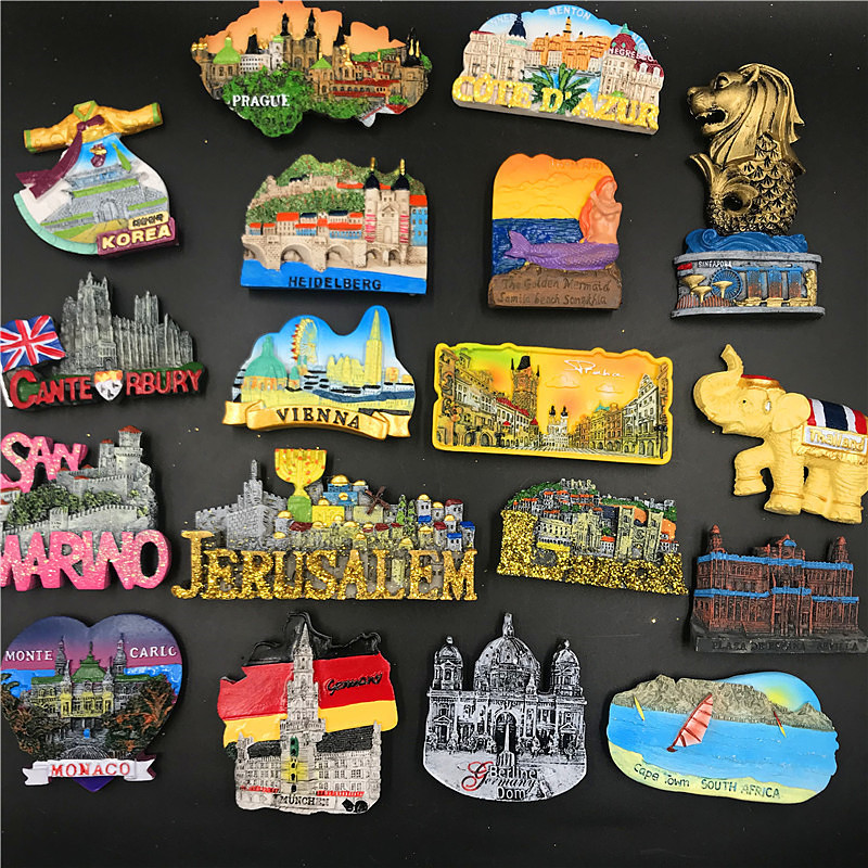 Thailand, Korea, France, Germany, Vienna, South Africa, Monaco, United Kingdom, Spain, Portugal, Czech Republic, Resin Magnetic Refrigerator Stickers Thailand, Korea, France, Germany, Vienna, South Africa, Monaco, United Kingdom, Spain, Portugal, Czech Republic, Resin Magnetic Refrigerator Stickers