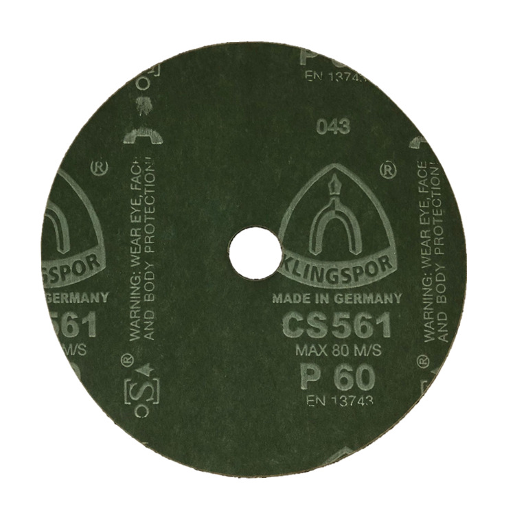 德国金世博钢纸磨片CS561 7寸60目钢纸磨片 180*22孔钢纸磨片现货