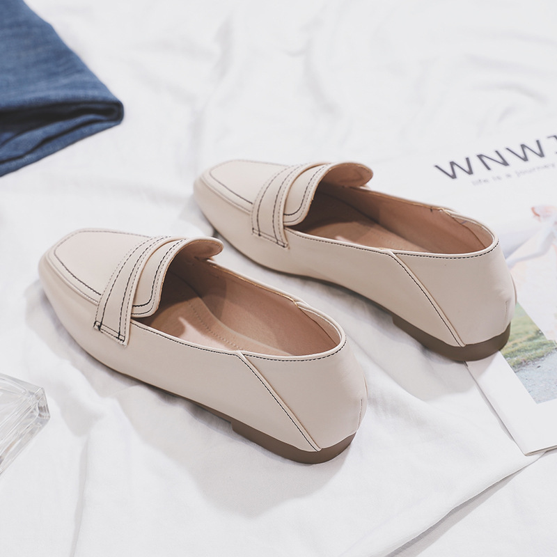 FS-13 Вечерние туфли, новинка 2026 года, весенние новые универсальные туфли интернет-знаменитостей на плоской подошве, четырехсезонные туфли-бобы, одноразовые туфли для женщин, предназначенные для двух ношений