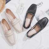 FS-13 Вечерние туфли, новинка 2026 года, весенние новые универсальные туфли интернет-знаменитостей на плоской подошве, четырехсезонные туфли-бобы, одноразовые туфли для женщин, предназначенные для двух ношений