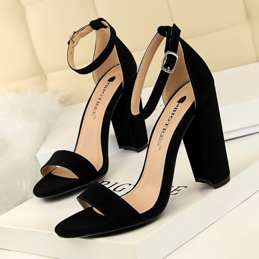A6959 590K GIÀY CAO GÓT NỮ HUIRYAN SEXY GỢI CẢM SEXY GÓT VUÔNG MÙA HÈ PHONG CÁCH ÂU MỸ GIÀY DÉP NỮ G01 SẢN PHẨM MỚI