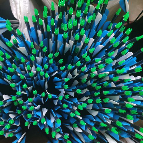 7.8mm rubber feather mixed carbon arrows, mixed carbon arrow shafts, high-strength arrows, arrows for competitive competitions in scenic archery halls