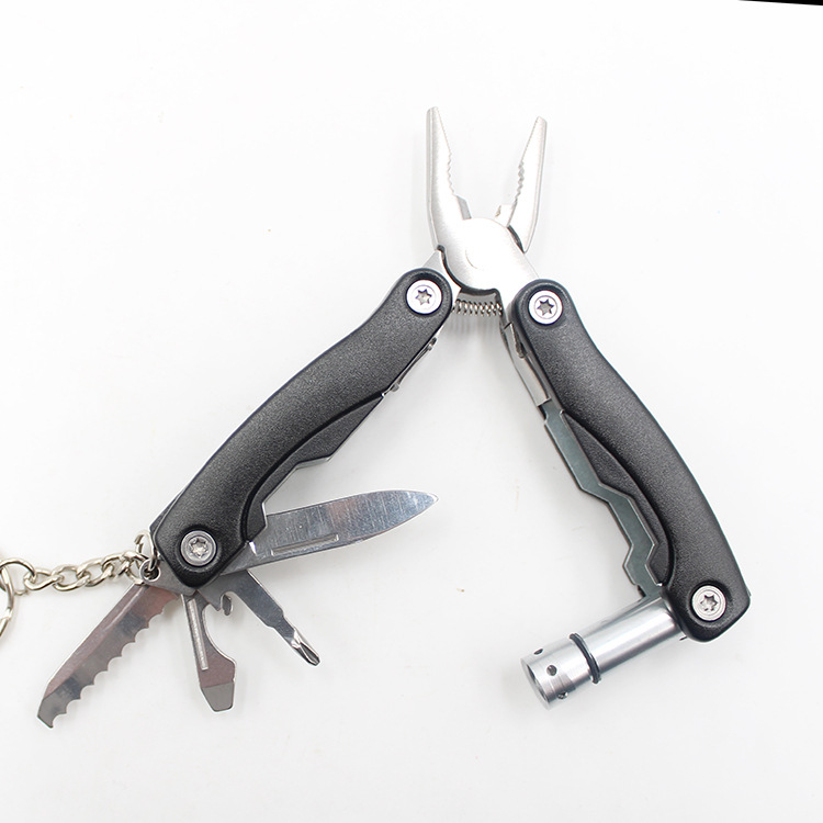 【厂家】热销多功能折叠钳子 户外便携迷你钳 带钥匙圈不锈钢工具
