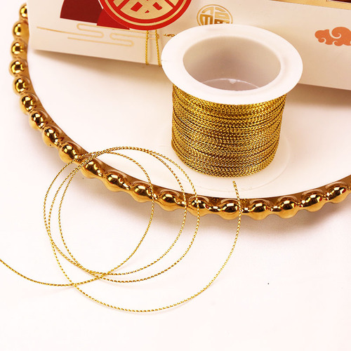 1mm baking decoration gold thread moon cake egg yolk biscuit packaging box decoration gold thread 22 meters wholesale
