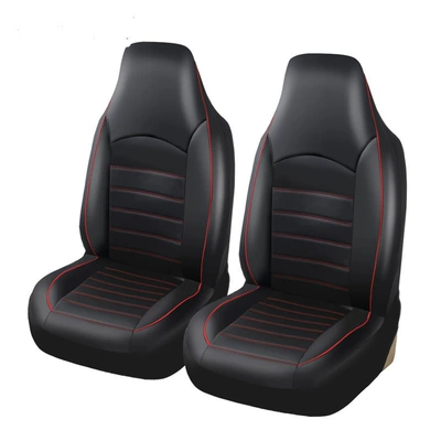 General foreign trade car seat cover conjoined PU leather double front seat cross-border hot-selling cushion cover for all seasons (Universal seat cover) - red-line-double-seat-general-dimensions