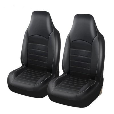 Universal seat cover cover conjoined PU leather double - gray-line-double-seat-general-dimensions