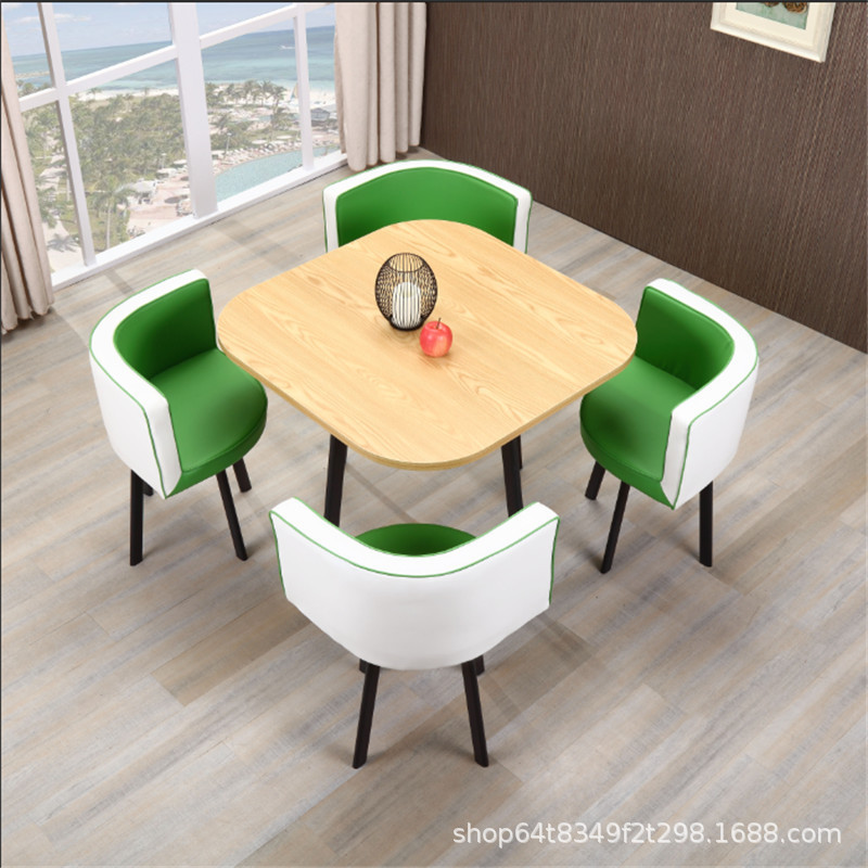 Shuiqu + green and white two-color leather + black creel