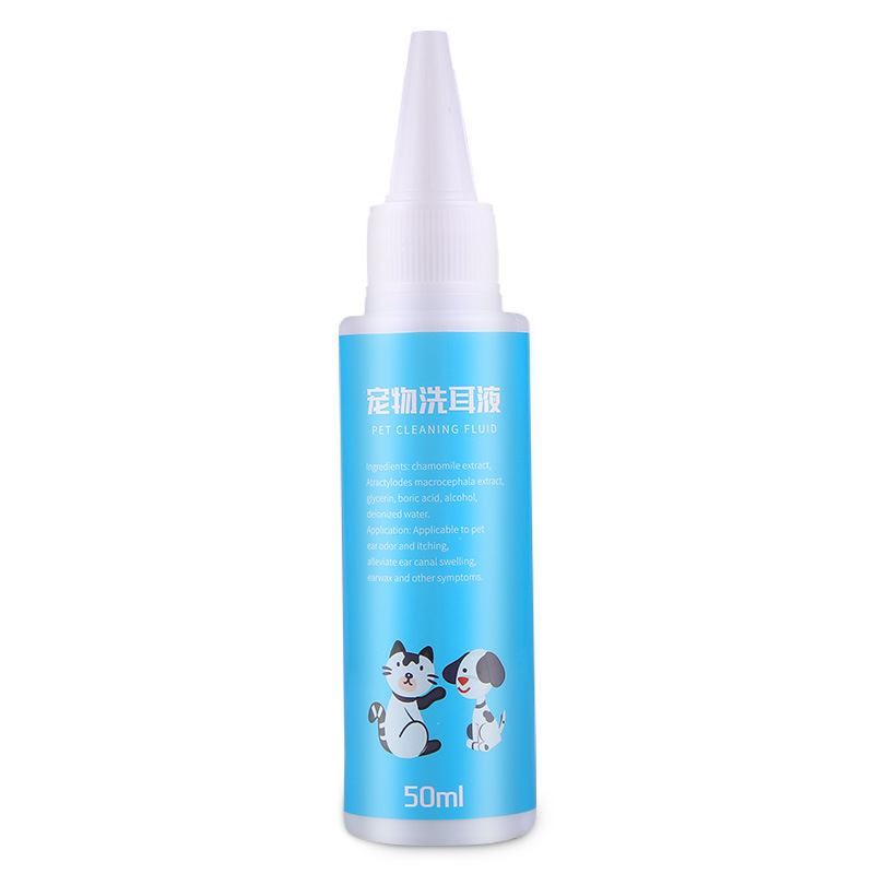 Líquido de lavado de oídos para mascotas 50ml eliminación de ácaros del oído gotas para los oídos del perro líquido de limpieza del oído para mascotas image 7