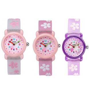 Custom Logo Girls Cartoon Quartz Watch Stylish PC Acrylic