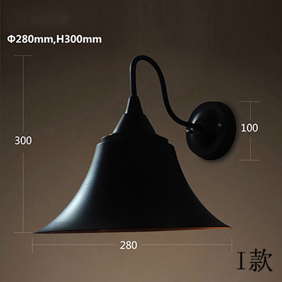 American country retro restaurante bar dormitorio pasillo balcón escaleras lámpara de pared pasillo almacén de alambre de hierro Birdcage lámpara de pared