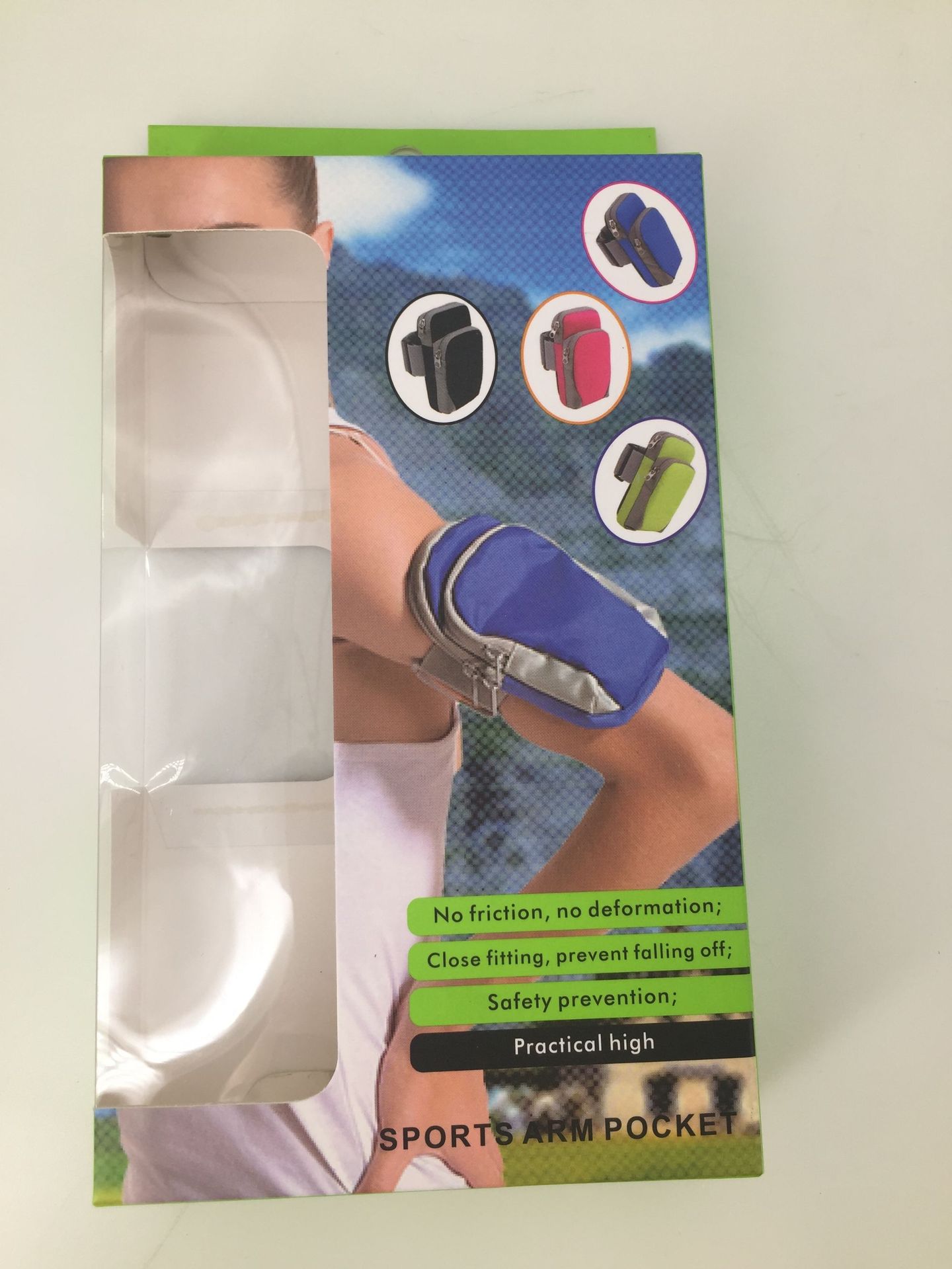 Pin de fábrica bolsa de brazo de teléfono móvil bolsa de brazo al aire libre hombres y mujeres deportes fitness brazo bolsa auricular agujero corriendo brazo bolsa multifuncional