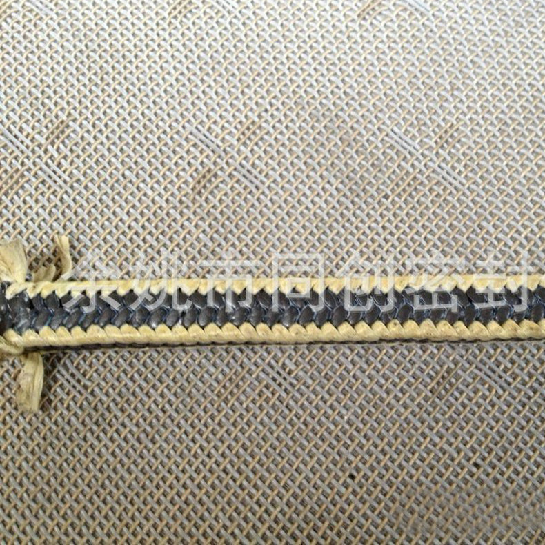 厂家供应 芳纶黑四氟交织盘根 现货  欢迎咨询