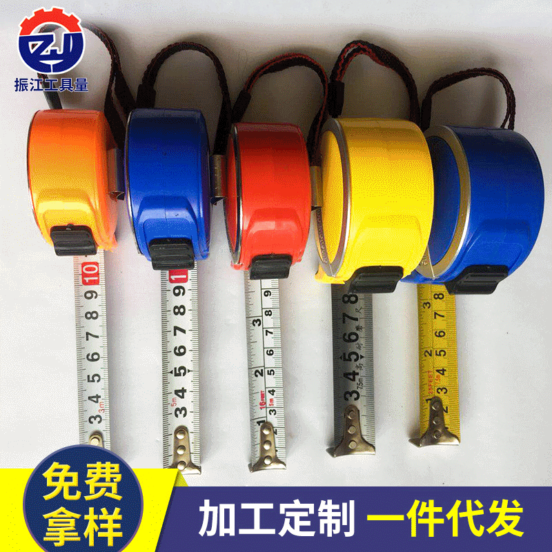 厂家批发新款度圈卷尺 3米5米伸缩不锈钢卷尺 高精度耐磨工程卷尺