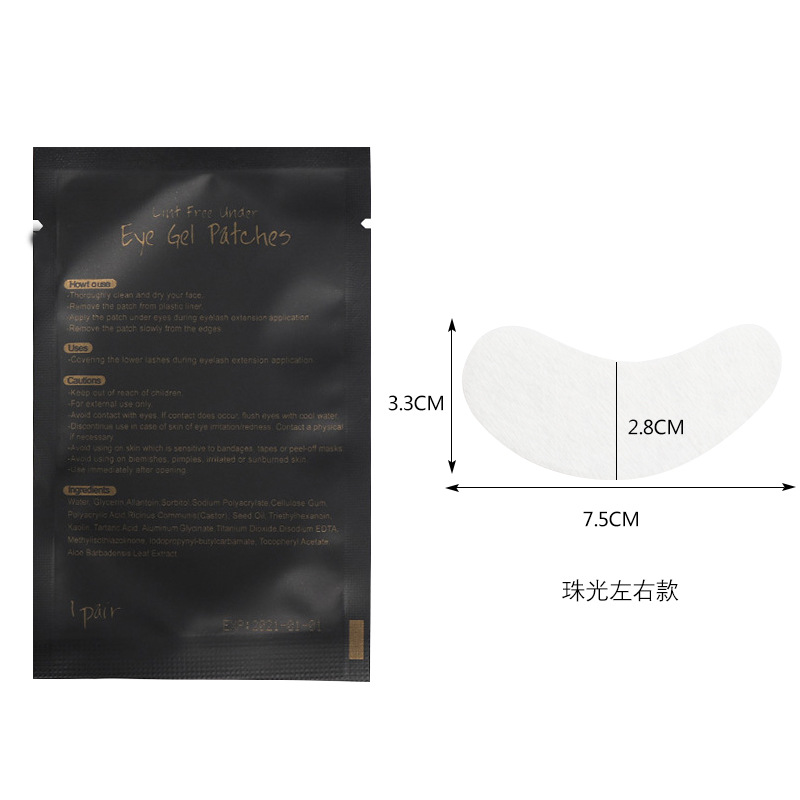 Injerto al por mayor aislamiento de pestañas hidrogel parche en el ojo inferior injerto Etiqueta de aislamiento de pestañas Junta parche en el ojo de la pestaña