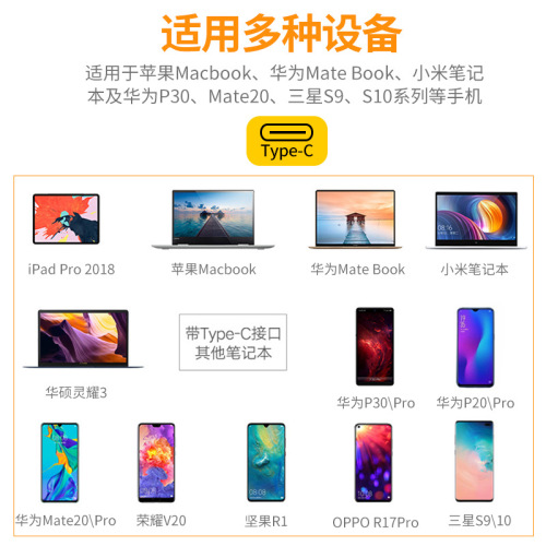 Cross-border type-c docking station series type c to HDMI/VGA multi-port USB expansion hub computer adapter cable