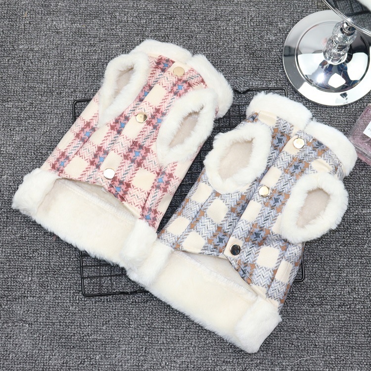 可牽引狗狗衣服寵物冬裝泰迪小狗小型犬幼犬比熊貓咪衣服春秋裝