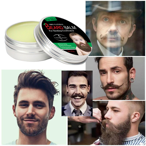 Cross-border Aichun men's no-wash beard balm conditioner nourishing beard styling cream wholesale beard balm