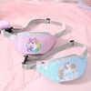 Children's one-shoulder bag, cartoon nail sequins, belt bag, small bag for leisure, cute chest bag