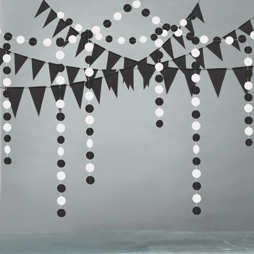 4-meter long spider bat round Halloween garland decoration for bar, KTV, classroom, etc.