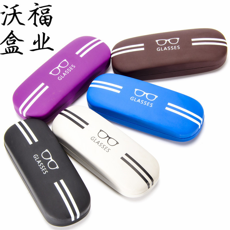 Glasses box iron box fashion student color metal cartoon optical myopia glasses box wholesale printable logo