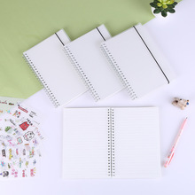 学生作业a5记事笔记本定制pp透明磨砂商务线圈本手账本现货批发