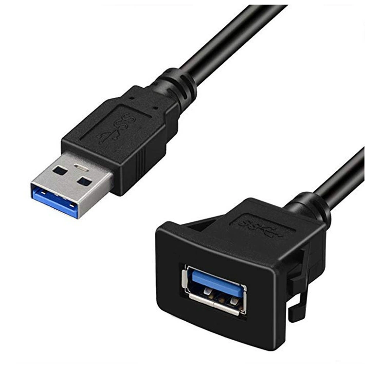 Квадрат USB3.0 водонепроницаемая линия байонет автомобиль судно приборная панель поверхность линия удлинение