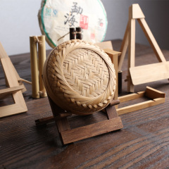 竹製普洱茶架茶餅架茶葉展示架手機架盤子架茶托7子餅架廠家直銷