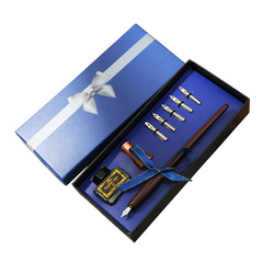 復古花體蘸水筆英倫書法漫畫玻璃蘸水筆教師節禮品火漆印章墨水