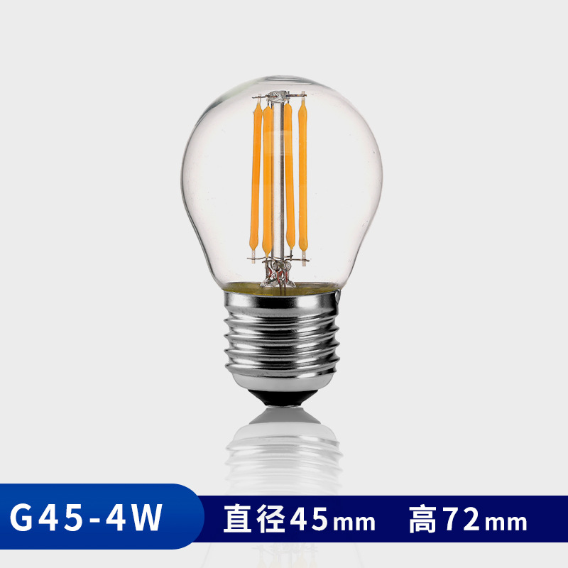 G45led лампа накаливания оптом E27 декоративная лампа эдисона винтажная лампа креативная стеклянная вольфрамовая лампа