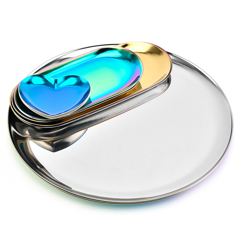 European-style Metal Tray Golden Minimalist Stainless Steel Storage Plate Decorative Ornaments Creative Decoration Home Accessories European-style Metal Tray Golden Minimalist Stainless Steel Storage Plate Decorative Ornaments Creative Decoration Home Accessories