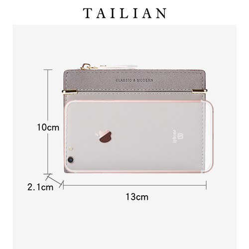 Classic 20% off short wallet women's coin purse frosted women's pu wallet wallet female purse Talian