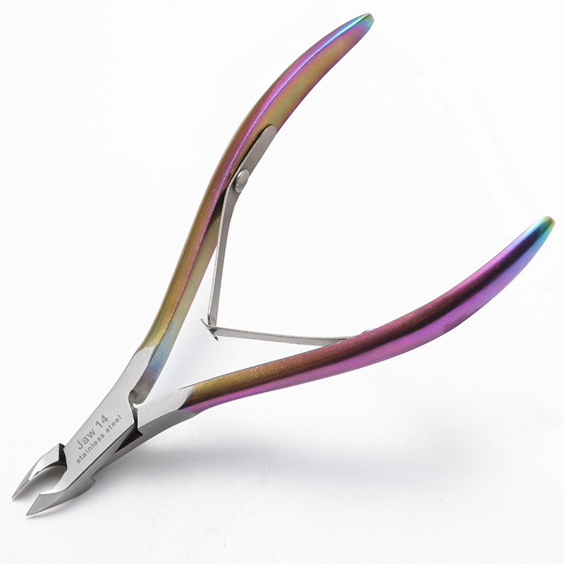 ベトナムのカラーカットしやすいチタンは、ネイルツール専門のステンレスD-07S/07aダブルフォークのデフレクションツールです。