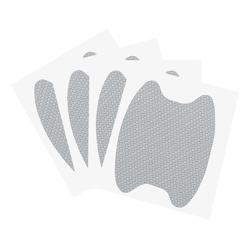 Cross-border car door wrist protector handle sticker protective film carbon fiber handle wrist car sticker 4pc package