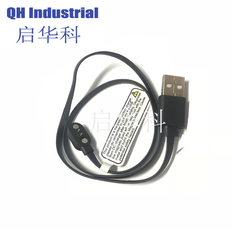 2pin倾斜磁吸连接器Pogo Pin弹簧针数据线充电导电自动化工业设备
