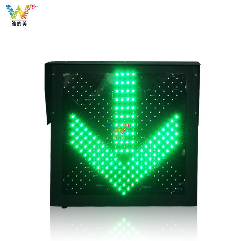 Luz indicadora de carril Weimei 600 tipo túnel de semáforo de doble cara Indicador de conducción de flecha verde de horquilla roja image 7