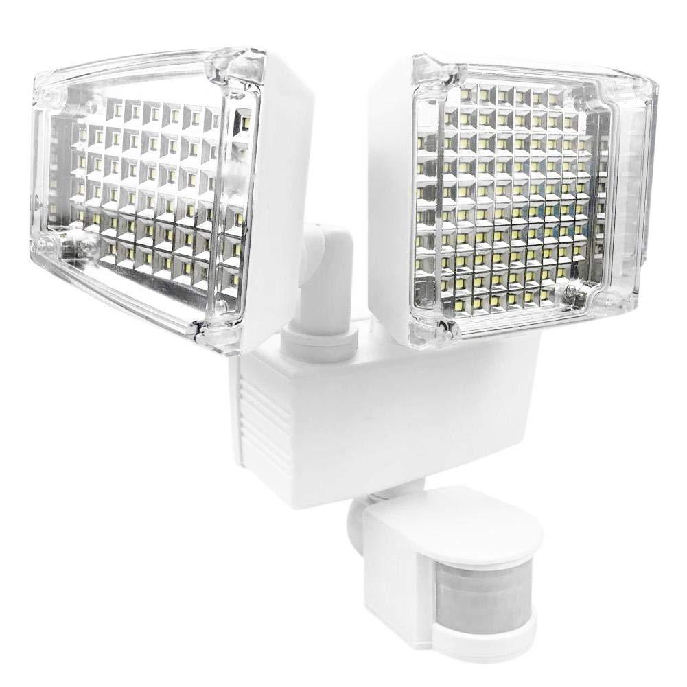 Fábrica de 100 LED luz de pared de inducción solar de doble cabeza luz de inducción solar iluminación de jardín